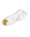 Cushion each step. Line your shoes with these plush ankle socks by Gold Toe. Come in a pack of six.