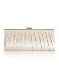 Effortless elegance is what this Style&co. clutch is all about. Pretty pleating and a soft satin grace this bag for a perfectly polished look.