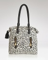 Channel fierce feline wiles when your grab this See by Chloé tote, flaunting on-trend leopard and edgy exposed zippers for an anything-but-basic carryall.