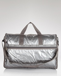 Cooly blending practical design with a fashionable feel, LeSportsac' roomy nylon duffel makes a smart travel companion.