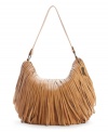Whether you're rushing off to Rio of running errands in your 'hood, this '70s flashback from Carlos by Carlos Santana makes every outing an adventure. Groovy fringe envelops the design with eye-catching detail, while plenty of pockets align the interior so all your favorite take-alongs are safely stowed away.