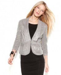 Who knew a jacket could be so all-out glam? INC's sequined blazer makes any outfit sparkle!