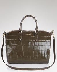 Max Mara's structured stamped leather tote is an investment in timeless style and classic design.