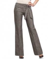 Nab sophisticated style with these wide-leg trousers from BCX, made fun with a tie belt!