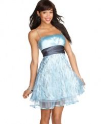 Be the belle of the ball in this sassy little glitterized number from Jump.