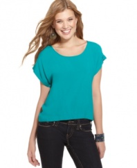 Doll up your jeans with this color-rich top from Fire – an easy way to add kick to an everyday ensemble!