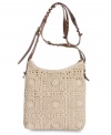 Go boho with this vintage-inspired design from Lucky Brand. An all-over crochet body with a neutral crossbody strap make this style ideal for all your weekend adventures.