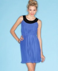 Pleated and beaded to perfection, this dress from Trixxi is an easy choice for extra-cute style!