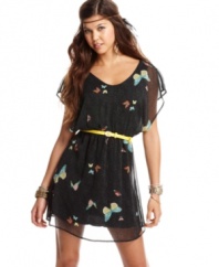Butterflies abound on this floaty chiffon dress -- and create a fun, boho-chic effect! From American Rag.