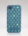 MARC BY MARC JACOBS' logo-dusted iPhone cover is a must for any MARC loving miss. Slip it on to talk pretty.