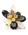 Let your style bloom with this bold floral cocktail ring from kate spade new york, accented by pretty metallic petals.