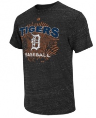 Score a home run in your casual wardrobe -- this Detroit Tigers fashion tee from Majestic steps up to the plate and knocks it out of the park.