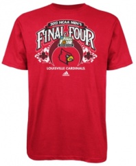 Favorite team make it into the finals? Cheer 'em on with this Louisville Cardinals shirt from adidas.