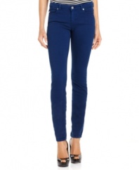 Brighten up your everyday ensemble with these colorful petite jeans from MICHAEL Michael Kors. The classic skinny silhouette keeps your look sleek and effortlessly chic.