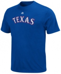Game on. Inspire your fellow Texas fans to support their team with this Rangers t-shirt from Majestic.