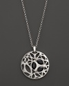 A bold sterling silver pendant glistening with faceted black onyx. By Di MODOLO.