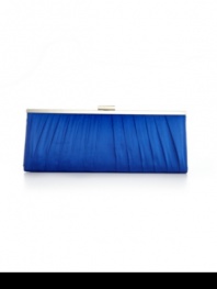 Keep your style poised and polished with this classic frame clutch from Style&co. Pretty pleats and shiny silver-tone hardware add the perfect refined touches.
