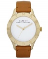With the logo-etched golden bezel, this Blade collection watch from Marc by Marc Jacobs leaves no question unanswered.