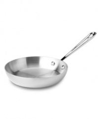 Layers of bonded stainless steel and aluminum provide a durable core and base that evenly diffuses and retains heat for superior dishes every time. Perfect for sauteing and frying, this skillet has the versatility that every chef demands, plus a superior starburst finish that provides incredible stick resistance. Limited lifetime warranty.