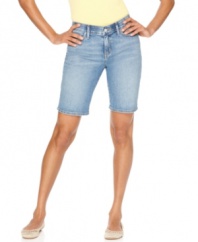 Your favorite pair of shorts has arrived! Levi's petite bermudas are ready for everything the season has in store.