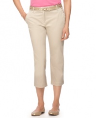 Crisp capris make any ensemble look put-together - try these from Charter Club. A straight leg and flattering fit make these must-haves for any spring wardrobe!