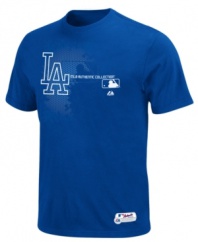 Join the big leagues in style, comfort and team spirit with this Los Angeles Dodgers graphic t-shirt from Majestic.