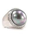 You need no excuse to rock this Majorica grey pearl cocktail ring. With an evening gown or your everyday knits, it adds just the right amount of glamour.