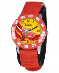 Help your kids stay on time with this fun Time Teacher watch from Disney. Featuring Lightning McQueen from the Cars movies, the hour and minute hands are clearly labeled for easy reading.