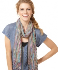 Keeps jeans and a tee interesting with this effortlessly casual and cool scarf by Collection XIIX.