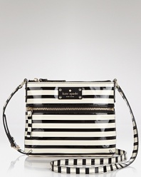 Carry this season's penchant for statement stripes with this slim crossbody bag from kate spade new york. Crafted from durable nylon, it will instantly add a graphic touch to your day-to-day uniform.