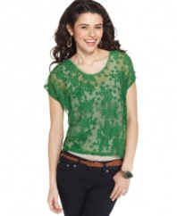 Be a lady in lace with this top from Eyeshadow -- and add super femme style to your day!