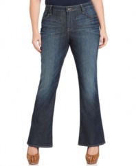 Lucky Brand Jeans' plus size bootcut jeans are must-have basics for your casual wardrobe-- pair them with all your favorite tops!