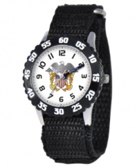 Help your kids stay on time with this fun Time Teacher watch that features a U.S. Navy logo and labeled hands for easy reading.