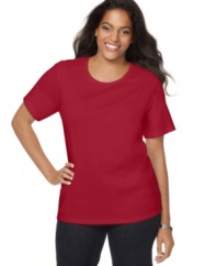 Snag Karen Scott's plus size tee for your casual ensembles-- it's an Everyday Value!