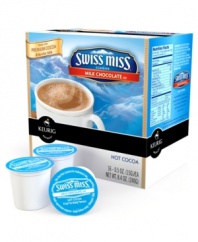 Hot chocolate on demand! Simply pop in a pod and give your tastebuds something to talk about with this intensely rich and deep milk chocolate blend. This Swiss Miss® treat is made at a real dairy with milk from local farms to create the perfect cocoa.