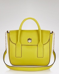 Fall head over heels for the bold hue and structured shape of this satchel from kate spade new york. Crafted in supple leather with perfect daytime proportions, it's the bag we want bright now.