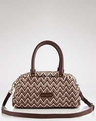 Tap into this season's homespun accessories trend with this woven tote from MARC BY MARC JACOBS. The stripes make it a perfect partner for solids, so team it with a camel coat and blouse.