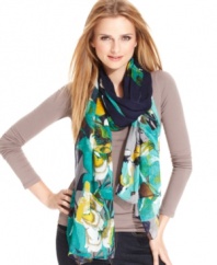 With bold colors in a rich, floral pattern, this oversized Style&co. wrap is a must-have accessory. Pair it with your favorite cardigan or day dress for an irresistible pop of color.