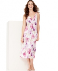 Slip into an adorable floral gown from Alfani for a restful night of beauty sleep.