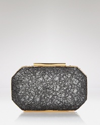 Occasions deserve special accessories like this shapely clutch from Badgley Mischka. An ideal plus one for party dresses and evening gowns, it's a just-right final touch.