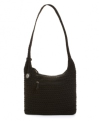 This relaxed design by The Sak puts a fashionable spin on classic crochet. Choose from a striped of solid exterior and this slouchy bag will have you ready for the weekend in no time.
