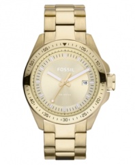This striking Decker watch from Fossil features the perfect blend of modern and vintage.