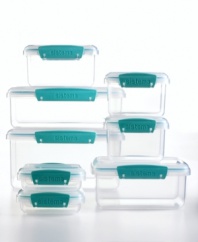 When it comes to your food, freshness is a top priority. This 16-piece storage container set features seal-tight lids that lock in freshness, giving your food, snacks and ingredients a longer, more manageable shelf life. Limited lifetime warranty.