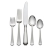 Gorham Fairfax 5-Piece Sterling Silver Flatware Dinner Set, Service for 1