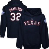 MLB Majestic Josh Hamilton Texas Rangers #32 Youth Navy Blue Player Pullover Hoodie Sweatshirt