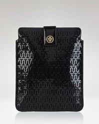 Tory Burch gives a designer stamp of approval to this logo-embossed e-tablet sleeve. Slipped into a day bag, the high-shine gadget gear is essential for tech-saavy ladies about town.