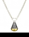 GURHAN Lancelot Dark and White Silver Chain with Pendant Necklace