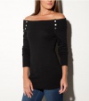G by GUESS Sienna Bare Shoulder Top, JET BLACK (SMALL)