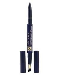 The ultimate tool to line, define and accentuate brows. Versatile, double-ended pencil has twist-up browcolor on one side, styling and blending brush on the other. Fragrance- free. Ophthalmologist-tested.