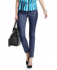MICHAEL Michael Kors' latest petite pants offer sleek flair with zippered ankles and a cropped silhouette.